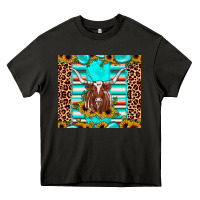 Asphalt texas longhorn sunflower gemstone Heavy Core Tee - JahusDesignShop