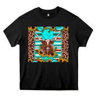 Black texas longhorn sunflower gemstone Heavy Core Tee - JahusDesignShop