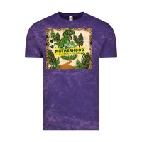 Cloud Purple motherhood is a walk in the park Vintage Tee - TumblerDesignByShophia