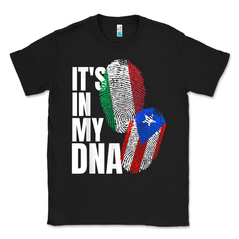 Italian And Puerto Rican Dna Mix Flag Heritage Gift Classic Tee by minhPixels | Teevron