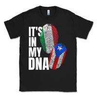 Black Italian And Puerto Rican DNA Mix Flag Heritage Gift Classic Tee - minhPixels