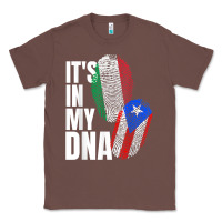 Chestnut Italian And Puerto Rican DNA Mix Flag Heritage Gift Classic Tee - minhPixels