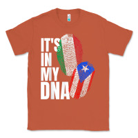 Copper Italian And Puerto Rican DNA Mix Flag Heritage Gift Classic Tee - minhPixels