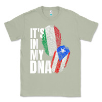 Matcha Italian And Puerto Rican DNA Mix Flag Heritage Gift Classic Tee - minhPixels