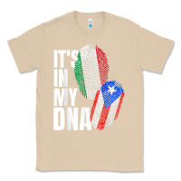 Mushroom Italian And Puerto Rican DNA Mix Flag Heritage Gift Classic Tee - minhPixels