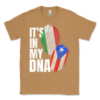 Toasted Coconut Italian And Puerto Rican DNA Mix Flag Heritage Gift Classic Tee - minhPixels
