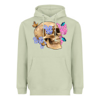 Matcha skull flora butterfly Heavyweight Hoodie - Artiststas