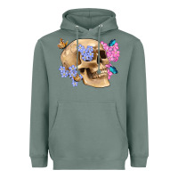 Sage skull flora butterfly Heavyweight Hoodie - Artiststas
