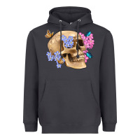 Smoke skull flora butterfly Heavyweight Hoodie - Artiststas