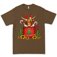 Cacao hot coco christmas highland cow Premium Tee - Jasminsmagicworld