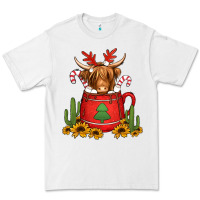 White hot coco christmas highland cow Premium Tee - Jasminsmagicworld