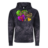 Cloud Black mardi gras hearts cg (1) Vintage Hoodie - CowGirlArtShop