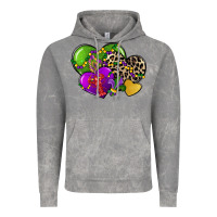 Cloud Rock mardi gras hearts cg (1) Vintage Hoodie - CowGirlArtShop