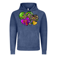 Vintage Denim mardi gras hearts cg (1) Vintage Hoodie - CowGirlArtShop