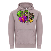 Vintage Zinc mardi gras hearts cg (1) Vintage Hoodie - CowGirlArtShop