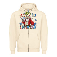 Sandshell ho ho ho im loaded Zipper Hoodie - CowhideDigitalArt