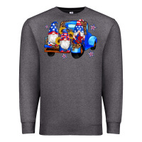 Charcoal Heather american flag gnomes truck sunflowers star leopard Premium Sweatshirt - Artiststas