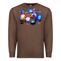 Chestnut american flag gnomes truck sunflowers star leopard Premium Sweatshirt - Artiststas