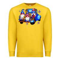 Lemon american flag gnomes truck sunflowers star leopard Premium Sweatshirt - Artiststas
