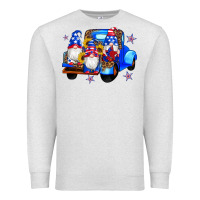 Oatmeal Heather american flag gnomes truck sunflowers star leopard Premium Sweatshirt - Artiststas