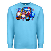 Ocean Blue american flag gnomes truck sunflowers star leopard Premium Sweatshirt - Artiststas