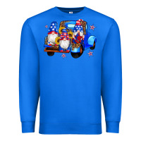 True Royal american flag gnomes truck sunflowers star leopard Premium Sweatshirt - Artiststas