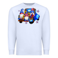American Flag Gnomes Truck Sunflowers Star Leopard Premium Sweatshirt | Teevron