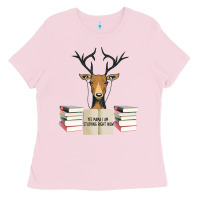 Bubblegum Pink Yes Mama I Am Studying Right Now, Deer Ladies Tee - Bettercallsaul