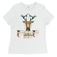 White Yes Mama I Am Studying Right Now, Deer Ladies Tee - Bettercallsaul