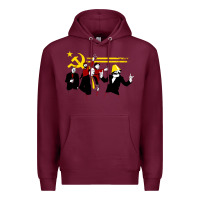 Burgundy the communist party Premium Hoodie - minhPixels