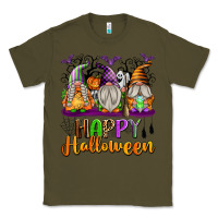 Army Green Happy Halloween Gnomes Classic Tee - texasbilliewilder