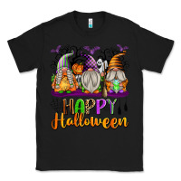 Black Happy Halloween Gnomes Classic Tee - texasbilliewilder
