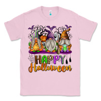 Bubblegum Pink Happy Halloween Gnomes Classic Tee - texasbilliewilder