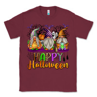 Burgundy Happy Halloween Gnomes Classic Tee - texasbilliewilder