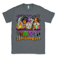 Charcoal Heather Happy Halloween Gnomes Classic Tee - texasbilliewilder