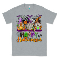 Heather Grey Happy Halloween Gnomes Classic Tee - texasbilliewilder