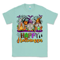 Seafoam Happy Halloween Gnomes Classic Tee - texasbilliewilder