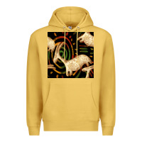 Antique Gold african ethnic animal seamless pattern Premium Hoodie - BundleAndBundleShop