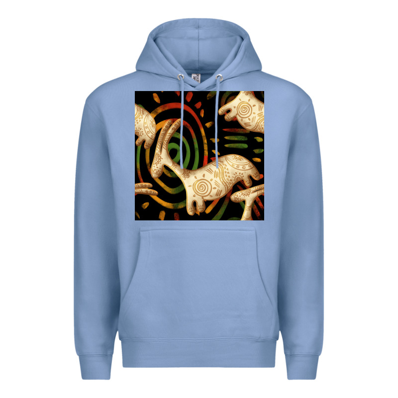 African Ethnic Animal Seamless Pattern Premium Hoodie by BundleAndBundleShop | Teevron
