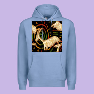 African Ethnic Animal Seamless Pattern Premium Hoodie Designed By Bundleandbundleshop