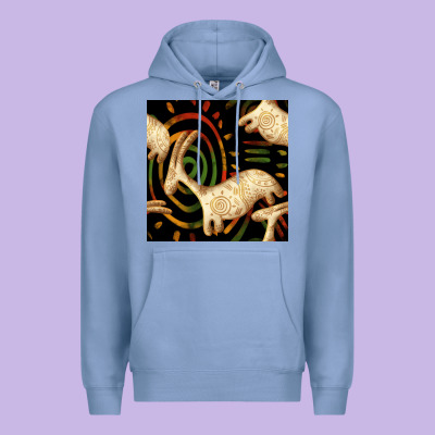 African Ethnic Animal Seamless Pattern Premium Hoodie Designed By Bundleandbundleshop