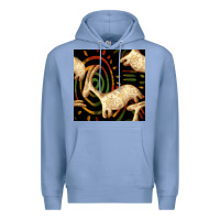Colony Blue african ethnic animal seamless pattern Premium Hoodie - BundleAndBundleShop