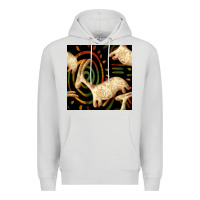 Dove Grey african ethnic animal seamless pattern Premium Hoodie - BundleAndBundleShop