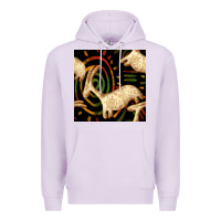 Lilac african ethnic animal seamless pattern Premium Hoodie - BundleAndBundleShop