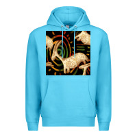 Ocean Blue african ethnic animal seamless pattern Premium Hoodie - BundleAndBundleShop