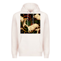 Pale Pink african ethnic animal seamless pattern Premium Hoodie - BundleAndBundleShop
