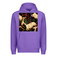Purple african ethnic animal seamless pattern Premium Hoodie - BundleAndBundleShop
