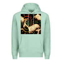 Seafoam african ethnic animal seamless pattern Premium Hoodie - BundleAndBundleShop