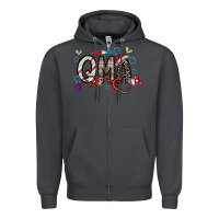 Smoke christmas nurse qma Zipper Hoodie - CowhideDigitalArt
