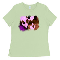 Matcha Purple Western Wood Cowhide Frame Ladies Tee - Bettercallsaul